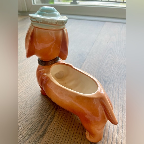 VTG/Retro Dog/Dachshund Ceramic Planter - Picture 7 of 10